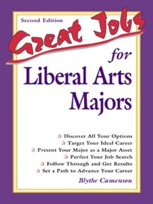 cover image of Great Jobs for Liberal Arts Majors